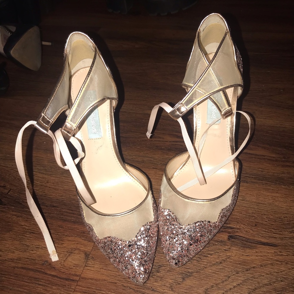 Betsy Johnson Sparkle Heels